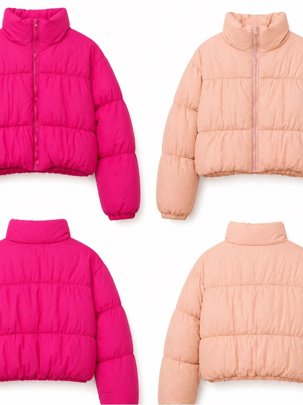 BRAND NEW Puffer Jacket BUNDLE - Pink & Peach